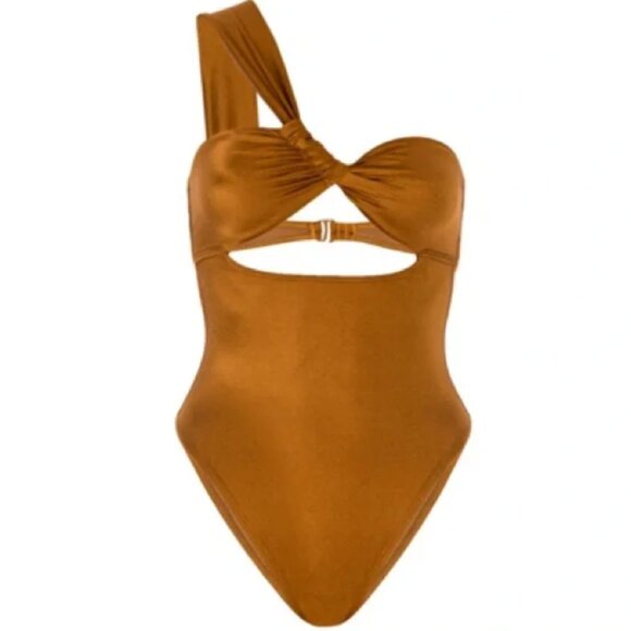 NEW Good American One Shoulder Swimsuit - Picture 1 of 5